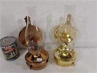 2 lampes à lhuile - Oil lamps