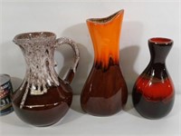 3 vases en céramique - Ceramic vases