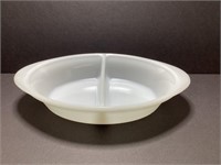 Glasbake Oval Divided Bowl