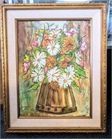 Signed Artwork of Flower Bunch by I. Ramsey