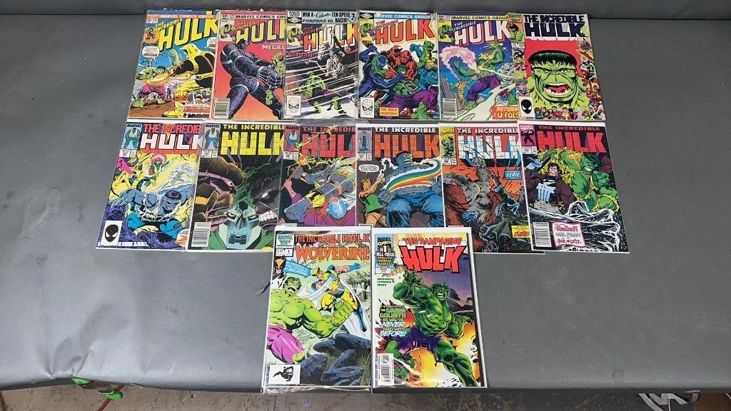 14pc Incredible Hulk #186-396+ Marvel Comic Books