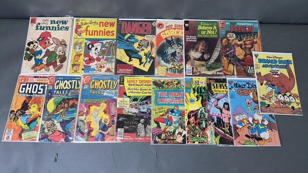 15pc Gold-Mod Indy Comic Books w/ New Funnies