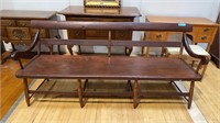 ANTIQUE SOFTWOOD DEACON'S BENCH