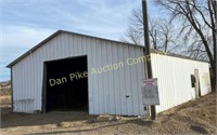 White Steel Storage Building