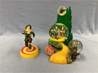 Lot of 2:  Westlake Wizard of Oz snow globe which