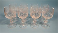 Set of 8 “Belfast” by Bohemia Crystal Wine Glasses