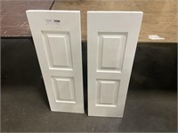 1 LOT (2) DECORATIVE DOORS, WHITE ***LIGHTLY