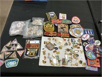 Patch, pin collection, bowling, scouts, trucking.