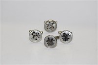 Set of 4 Sterling Cufflinks