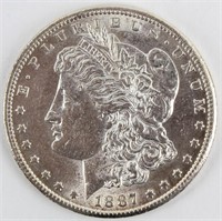 Coin 1887-S  Morgan Silver Dollar B.U.