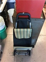 Black w/ brown stripes flea market cart