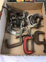 13 small C-clamps - Cin, B&S, others