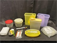 Lot of Tupperware and kitchen goods