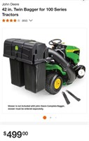 John Deere 42" Twin Bagger for 100 Series Tractors