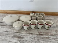 Longaberger Cups and Bowls