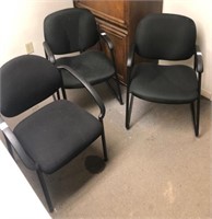 (4) office arm chairs