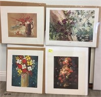 Y - GROUP OF 4 DECORATIVE PRINTS (A68)