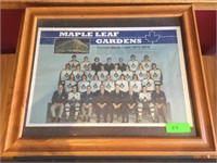 Maple Leaf Gardens 1972-73 Framed Team Photo