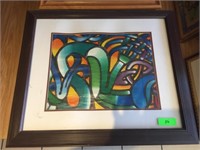 Framed Painting - 28.5" W x 24" T