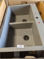 Karran Grey Quartz Sink - 33" x 22" x 9"