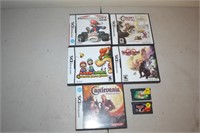 Five Nintendo DS, Two GameBoy Advance Games