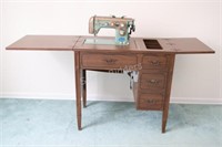 Dressmaker Zig-Zag Sewing Machine in Cabinet