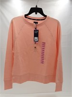 Gap Henley sweatshirt peach/pink size small
