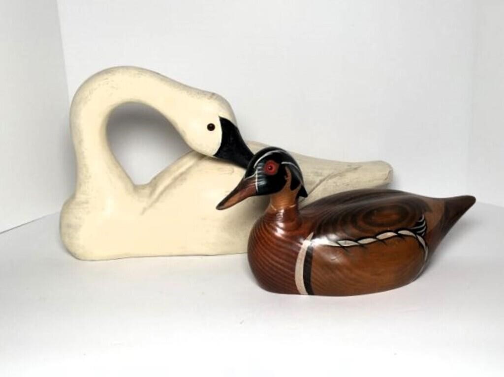 Carved Wood  Duck Morosto Carvers