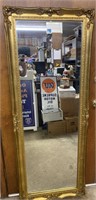 Wooden Gold Gilt wall mirror 65 1/2”x 25 1/2”