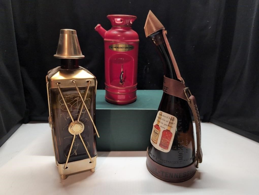 Super Cool Lot of Vintage Decanters One is a