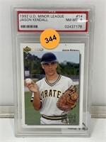 PSA 8 1992 UD Minor League Jason Kendall #14