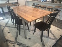 6PC DINING TABLE & CHAIRS