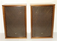 vintage pair Sansui SP 2500 speakers  downstairs