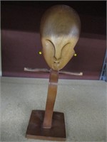 vintage Wooden African style statue