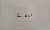 Patricia Roberts Harris original signature