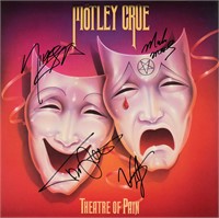 Motley Crue signed Theatre Of Pain album