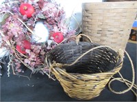 12" Tall Basket, Hanging Basket, Wreath