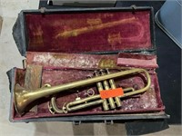 Vintage Trumpet, Case, Clocks