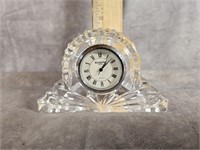 WATERFORD CRYSTAL SMALL CLOCK 2.5" TALL