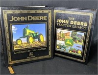 Pair of Leather Bound John Deere Books
