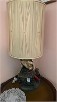 Vintage miners table lamp- 34 inches h.