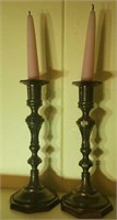 Pair of candleholders