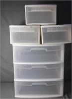 Sterilite 3 Drawer Storage Cart