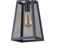 5.5" Industrial Iron Mesh Ceiling Pendant