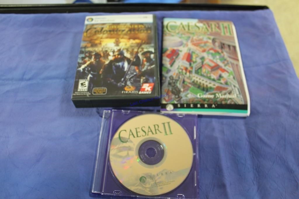 PC Game Ceasar 2 and Civilization 4