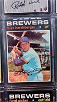 1971 Topps # 149 Mike Hershberger Milwaukee Brewer