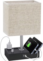 WF554  GPED Bedside Lamp with USB Ports, 2 Phone S