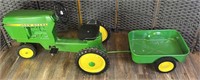 Vintage Ertl John Deer Peddle Tractor w Wagon