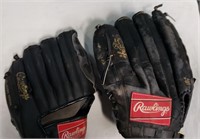 2 Rawlings Baseball Gloves