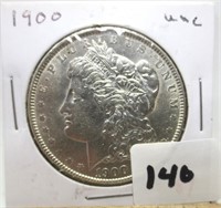 1900 Morgan silver dollar